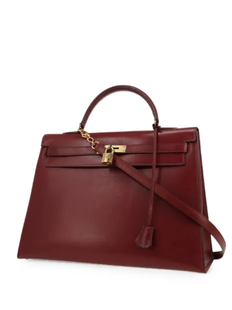 Hermès Pre-Owned 1970's 35 Kelly tote bag Red 427652
