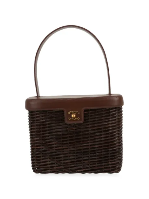CHANEL Pre-Owned 1999 CC turn-lock shoulder bag Brown 425497