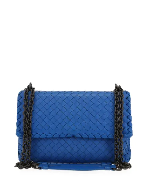Bottega Veneta Pre-Owned Olimpia intrecciato shoulder bag Blue 425136