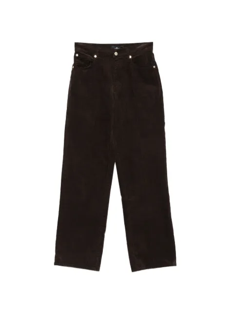 7 For All Mankind Stovepipe belt-loop corduroy trousers Brown 7U4N0V641LP