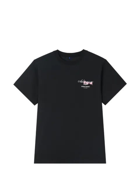 Ader Error logo-print pleated T-shirt Black BP01SSTS0104BK