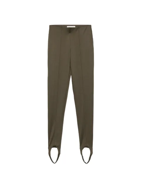 The Frankie Shop Caserta stirrup-cuff leggings Green PAFS224404080102