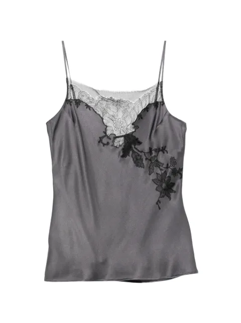 Carine Gilson lace-trimmed silk camisole Grey HA0800HEW26STOBLK