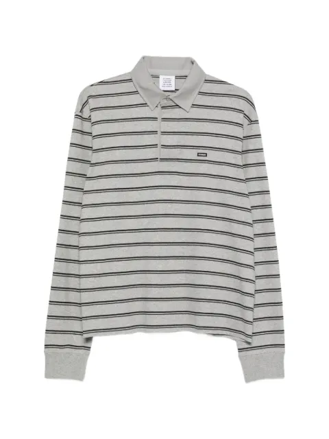 VETEMENTS striped long-sleeve polo shirt Grey MH27PO177G