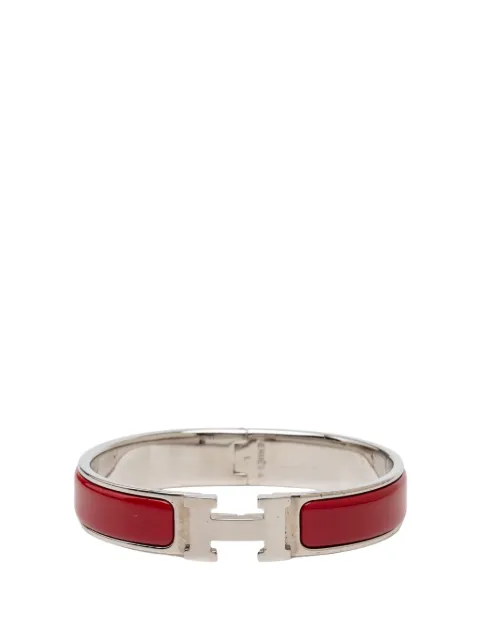 Hermès Pre-Owned 2000-2026 Narrow Enamel Clic H Bracelet PM costume earrings Red XLKYWU3SL7LYA53Q