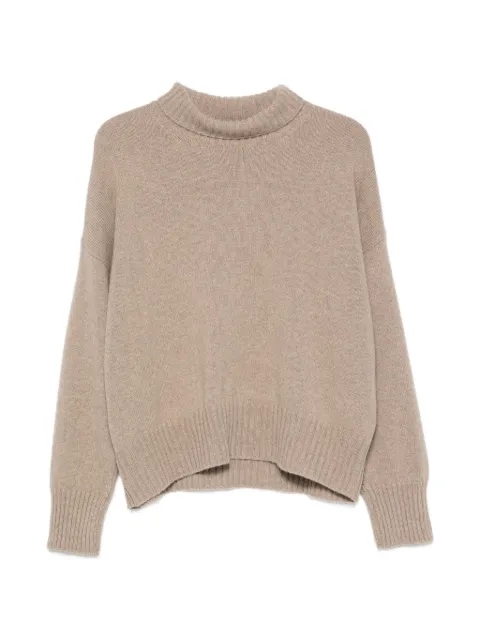 Aragona turtleneck ribbed-trim sweater Neutrals D3436TF
