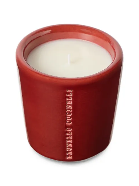 Brunello Cucinelli Scented candle in craquelé ceramic vessel Red MLCANDBC1C9760
