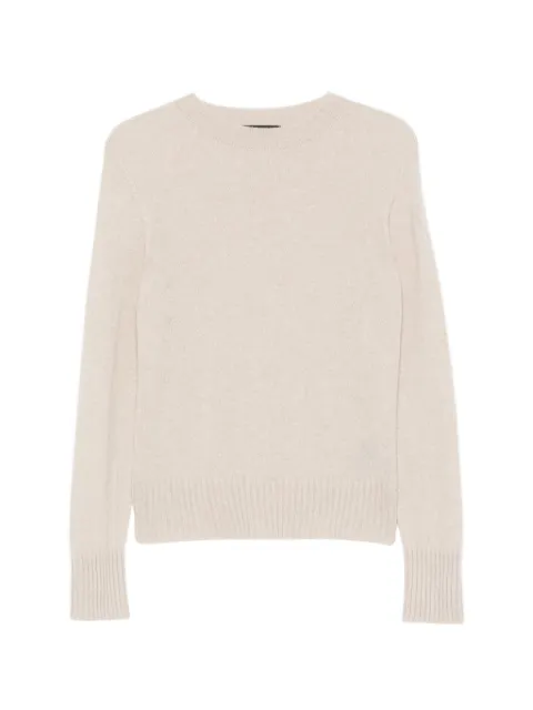 Aragona ribbed-trim crew neck sweater Neutrals D3424TF