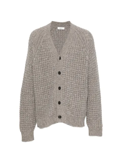 Roberto Collina waffle-knit V-neck cardigan Grey 263MYB47010