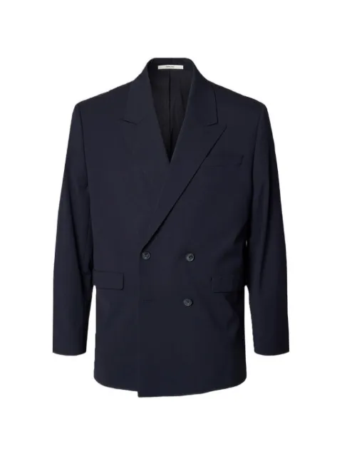 SELECTED double-breasted notch-lapel blazer Blue 16098192