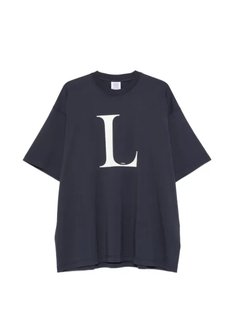 VETEMENTS logo-print T-shirt Blue MH27TR182N
