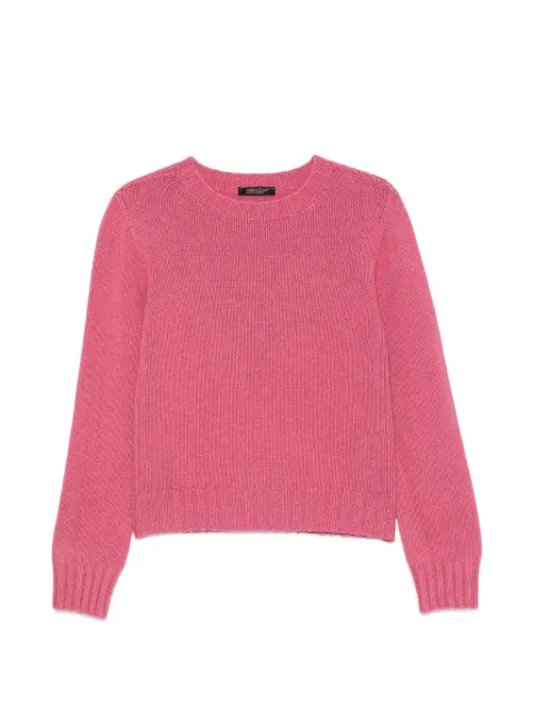 Aragona ribbed-knit crew-neck sweater Pink D3438TF
