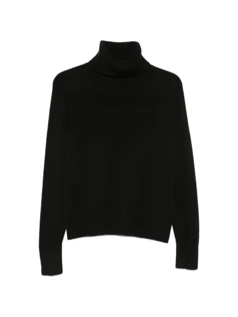 Aragona roll-neck ribbed-trim sweater Black D3426TF