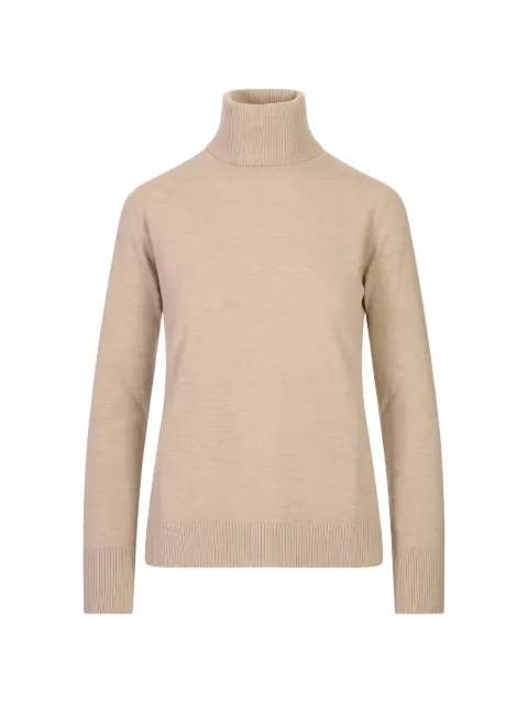 'S Max Mara logo-embroidered elbow-patch sweater Neutrals 2629366043600