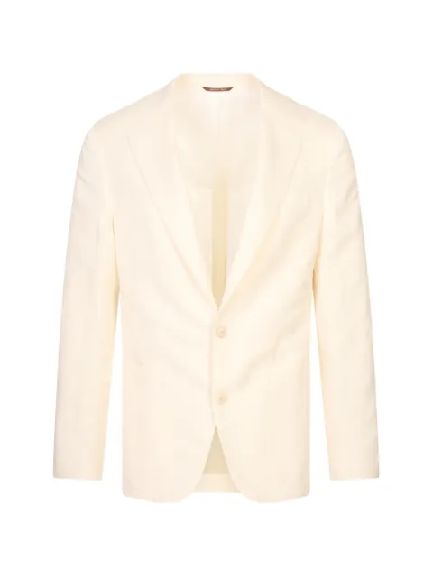 Canali notch-lapel single-breasted blazer Neutrals 24274HSAX03156