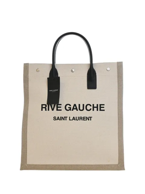 Saint Laurent Pre-Owned 2022 Mixed Fibers Rive Gauche North South tote bag Brown YK0A7HZDXM2ACA7D