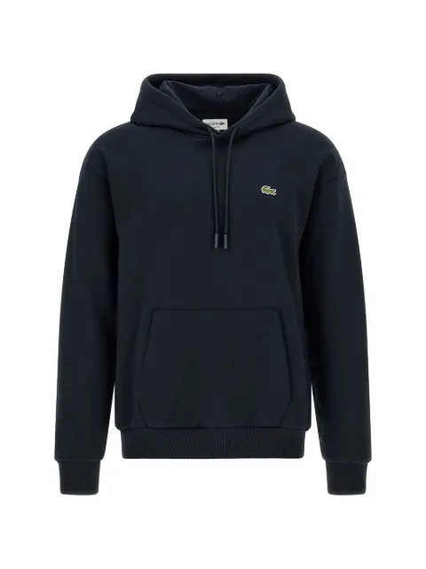 Lacoste logo-patch drawstring hoodie Blue SH8863