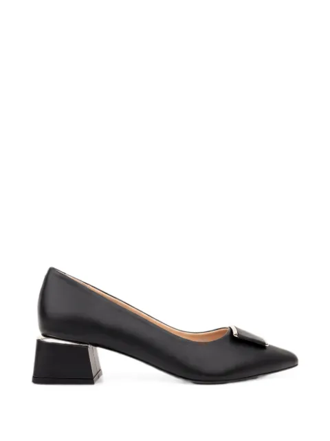 SERGIO MORETTI FIRENZE buckle-detail block-heel pumps Black 6570295230