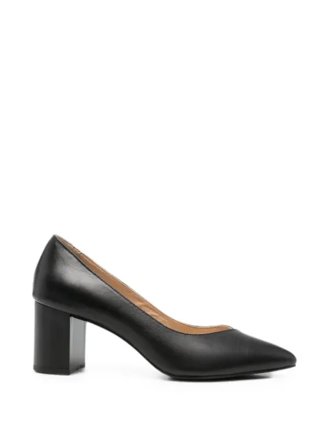 SERGIO MORETTI FIRENZE pointed-toe block-heel pumps Black 6570295103