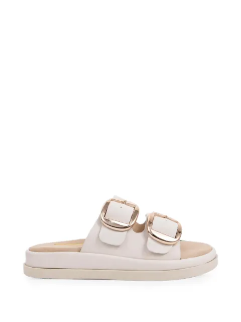 SERGIO MORETTI FIRENZE buckle-fastening leather sandals Neutrals 60156249