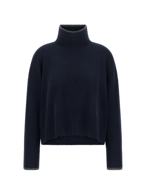 PINKO ribbed-knit high-neck sweater Blue 105446A3G1