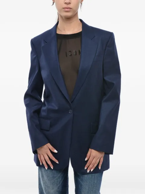Stella McCartney single-breasted wool jacket Blue 650015SNB53