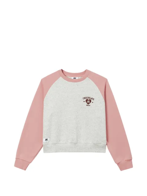 CHOCOOLATE logo-print raglan-sleeve sweater Grey B1XSWW02146X