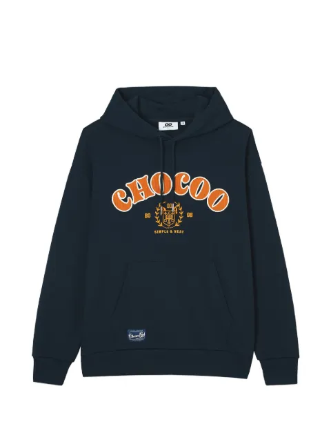 CHOCOOLATE logo-embroidered hoodie Blue B1XSWW02140X
