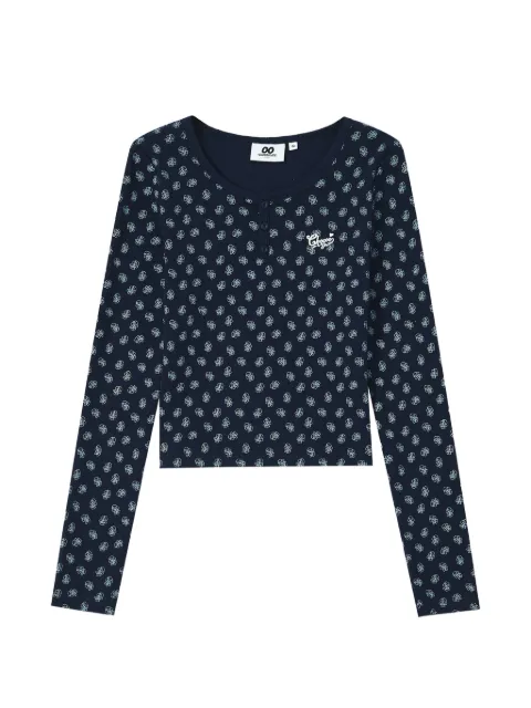 CHOCOOLATE all-over-print long-sleeve T-shirt Blue B1XLTW02181Y