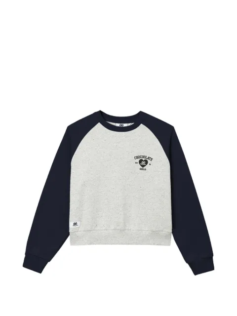 CHOCOOLATE logo-print raglan-sleeve sweater Neutrals B1XSWW02146X