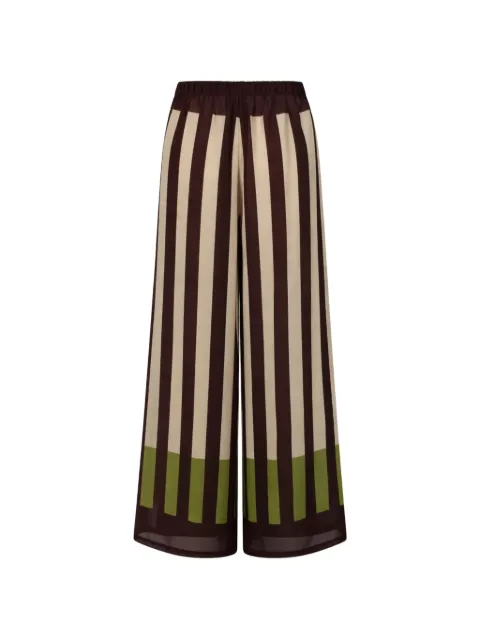Baobab striped sheer palazzo pants Brown 6081682