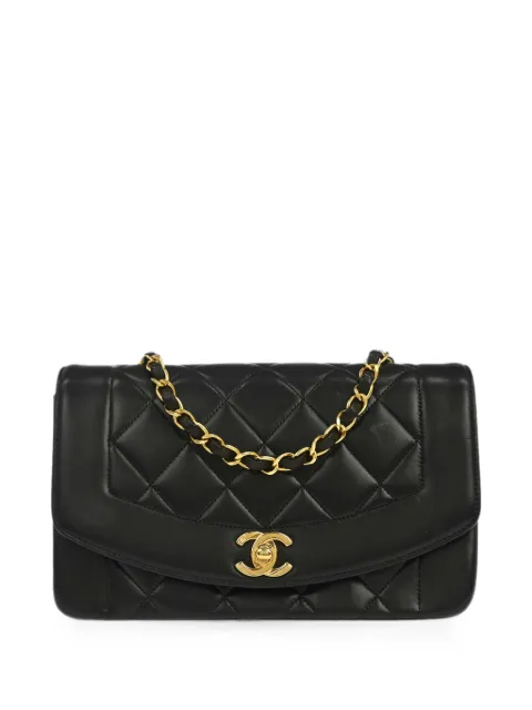 CHANEL Pre-Owned 1997 Diana quilted shoulder bag Black 187940