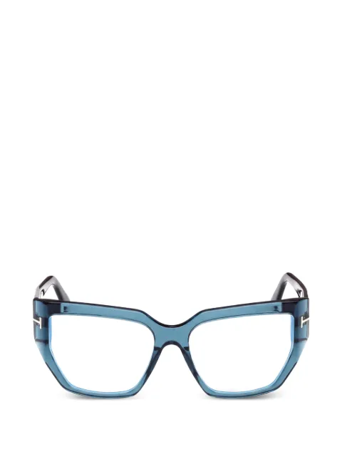 TOM FORD Eyewear geometric-frame glasses Blue FT5951