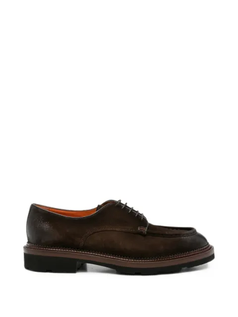 Santoni Colin RS suede Derby shoes Brown MCCO18948JL4GVOE