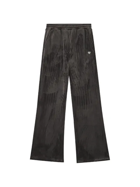 CHOCOOLATE heart-plaque corduroy trousers Grey B1XPTW02232X