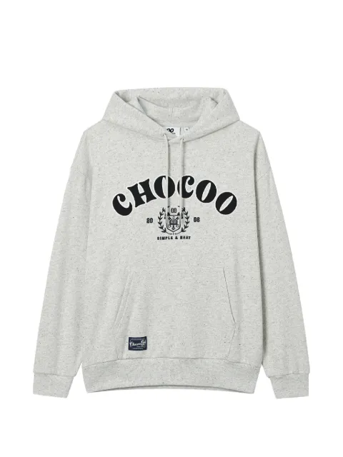 CHOCOOLATE logo-embroidered hoodie Grey B1XSWW02140X