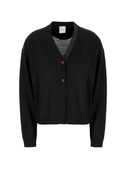 Paul Smith contrast-button V-neck cardigan Black W1R908NW11271