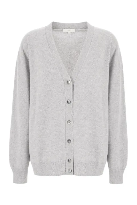 Malo fine-knit cashmere cardigan Grey DXG214F1C02