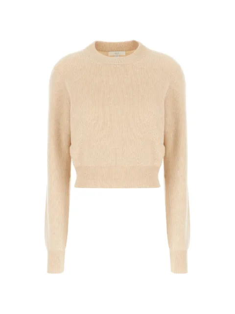 Malo ribbed-knit cropped sweater Neutrals DXA416F1C02