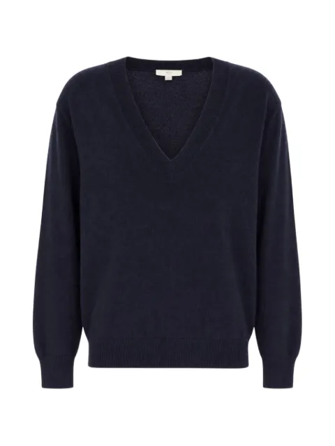Malo V-neck cashmere sweater Blue DXB165F1C02