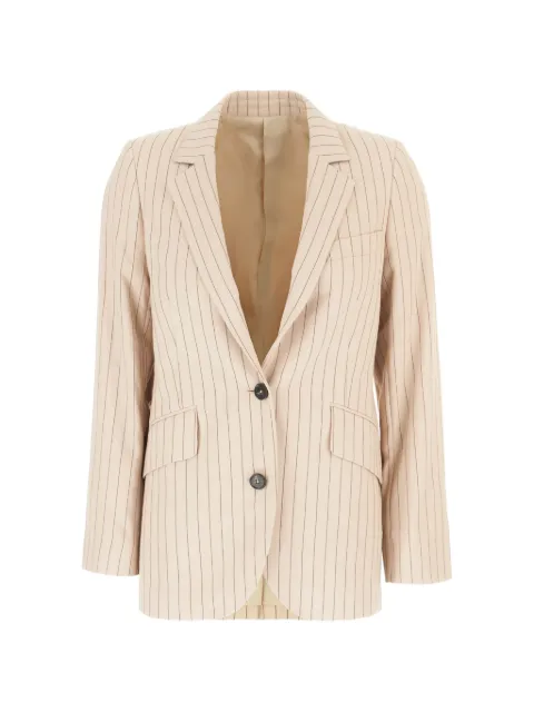 Paul Smith sand pinstripe blazer Neutrals W1R461JW11261