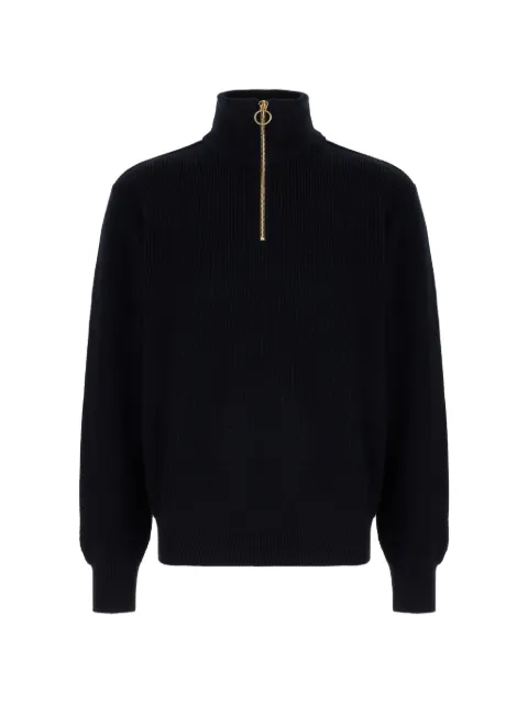Paul & Shark ribbed-knit half-zip sweater Blue 15311168