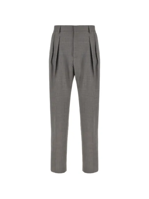 Paul Smith grey superfine merino wool pleated trousers Grey M1RA144W03079
