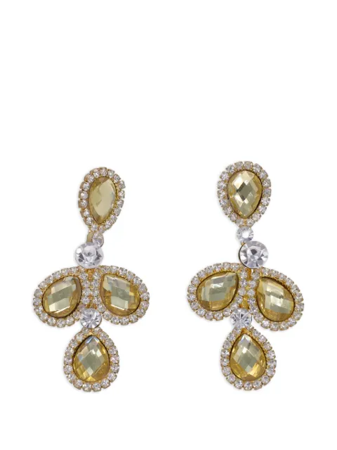 Vintage crystal-embellished drop earrings Gold W1372611