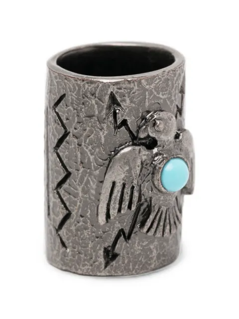 Valentino Garavani engraved eagle ring Grey LY0J0882MET