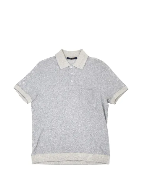 Louis Vuitton Pre-Owned 2010-2020s Monogram polo shirt Grey 165516