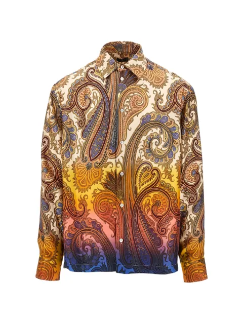 ETRO Paisley-print silk shirt Neutrals MRIC007199SP115