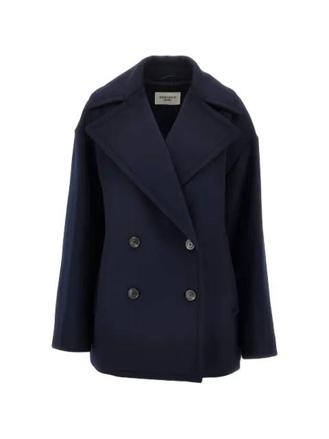 Weekend Max Mara double-sided wool double-breasted pea coat - navy Blue 2625086032600