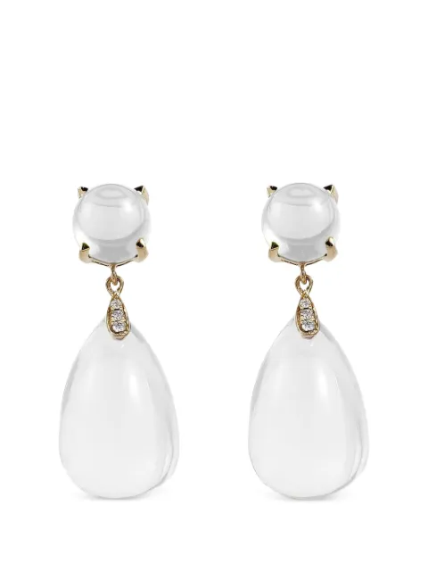Goshwara Naughty Moon rock crystal and diamond earrings Gold JE0051MQY