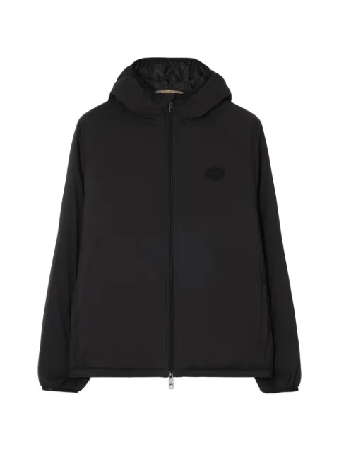 Burberry packable nylon Dunwich hooded jacket Black 8127001